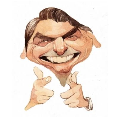 Caricatura de Jair Bolsonaro