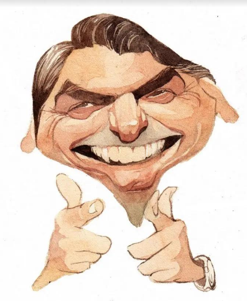 Caricatura de Jair Bolsonaro