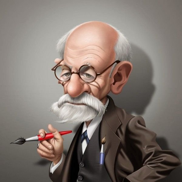 Sigmund Freud – Caricatura