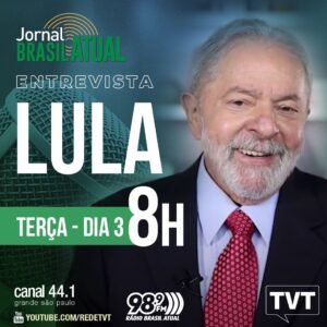 Jornal Brasil Atual entrevista Lula nesta terça, 8h
